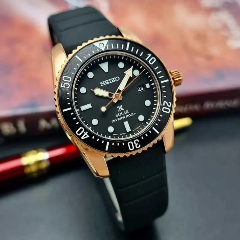 Seiko Prospex Solar Scuba Diver's Solicone Men’s Watch- SNE586P1